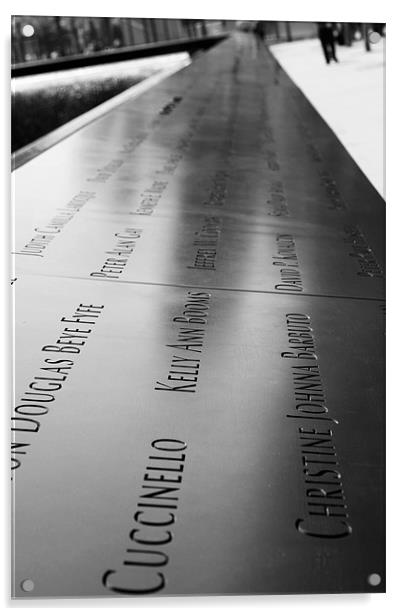 9/11 Never Forgotten Acrylic by Danny Thomas