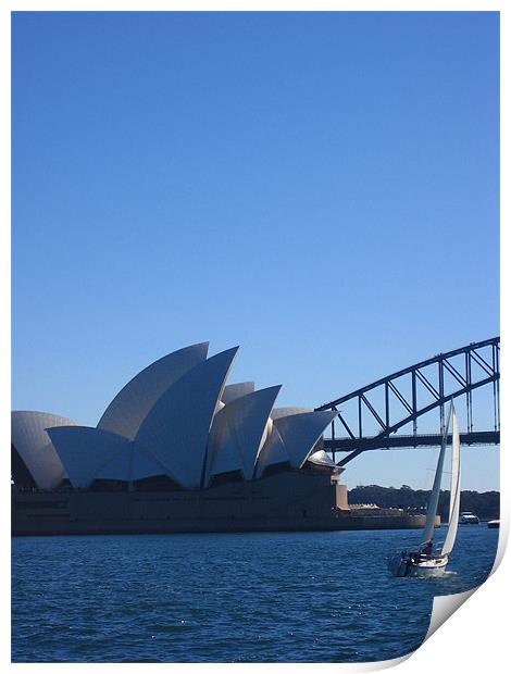 Sydney Harbour Print by Lucy Driver