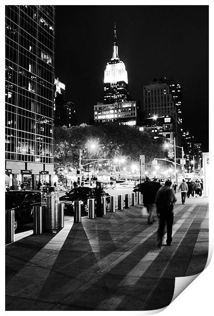Empire State by Night Print by Danny Thomas