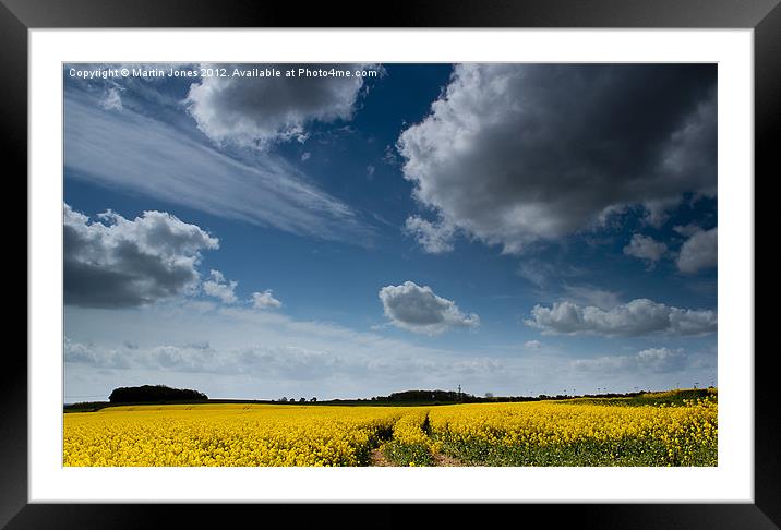 Cloudscape over South Yorkshire Framed Mounted Print by K7 Photography