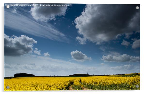 Cloudscape over South Yorkshire Acrylic by K7 Photography