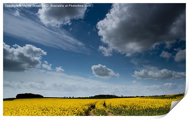 Cloudscape over South Yorkshire Print by K7 Photography