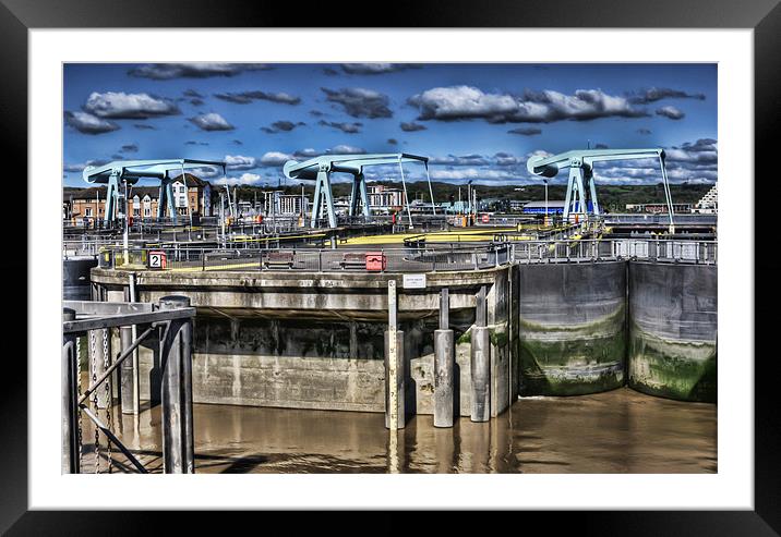 The Barrage Cardiff Bay 2 Framed Mounted Print by Steve Purnell