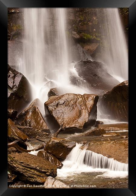 Another welsh waterfall Framed Print by Dan Davidson