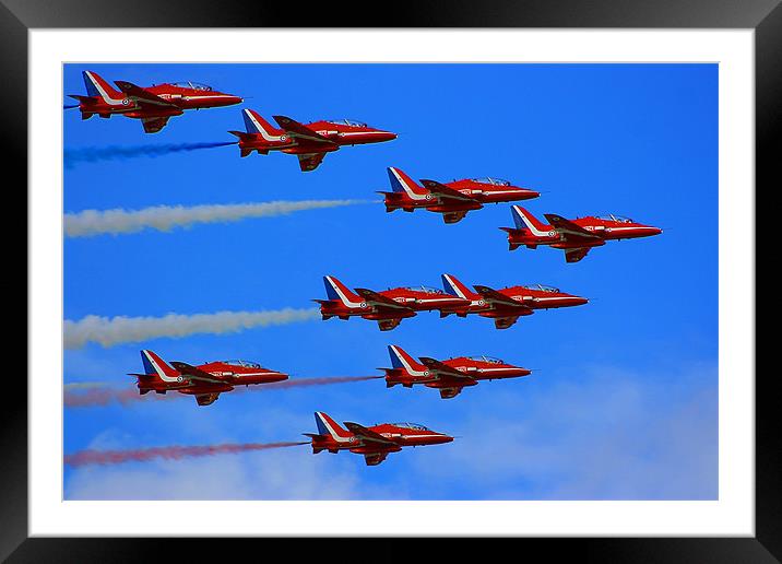 Red Arrows Framed Mounted Print by Castleton Photographic