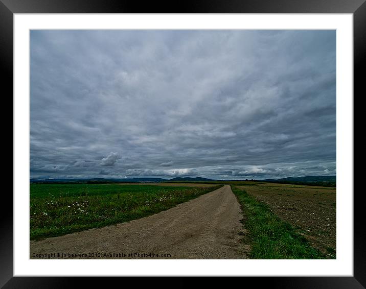 lost in france Framed Mounted Print by Jo Beerens