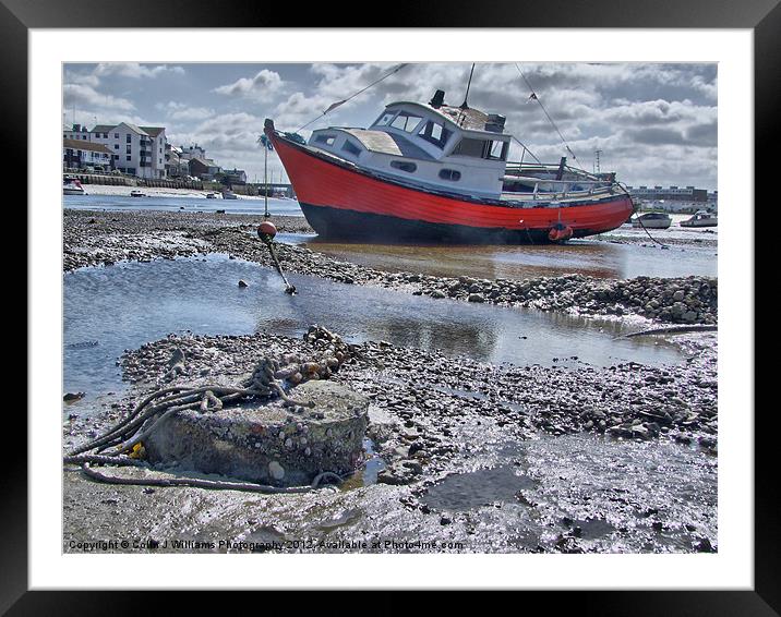 Low Tide Shoreham Framed Mounted Print by Colin Williams Photography