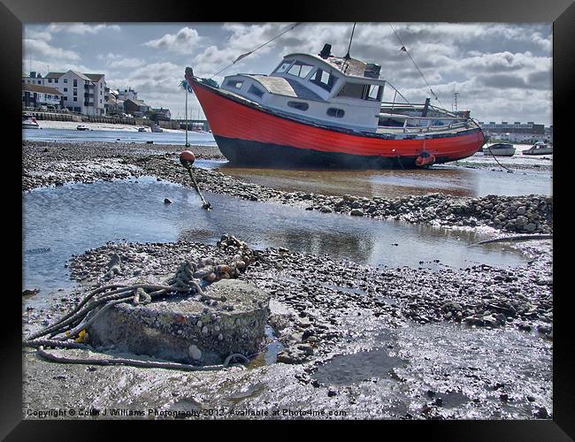 Low Tide Shoreham Framed Print by Colin Williams Photography