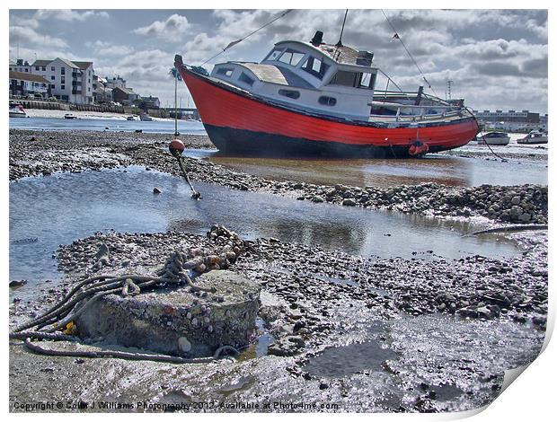 Low Tide Shoreham Print by Colin Williams Photography