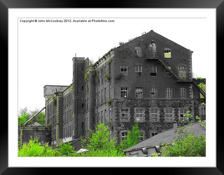 The Barbour Mill Framed Mounted Print by John McCoubrey