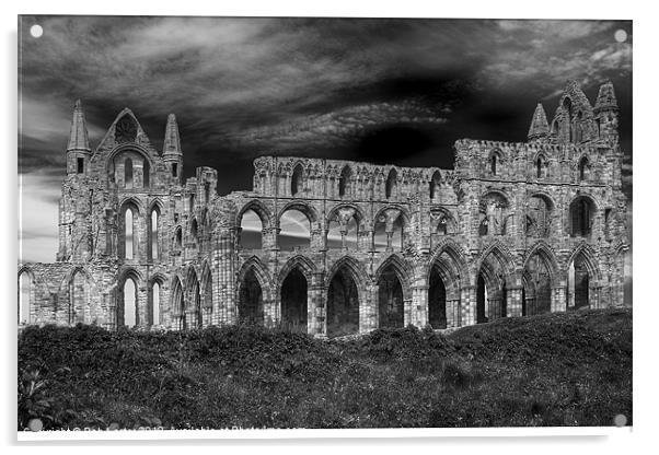 Whitby Abbey, Yorkshire. Acrylic by Rob Lester