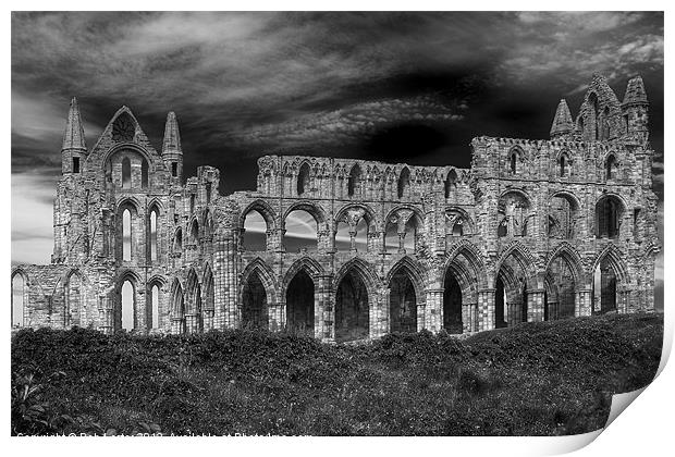 Whitby Abbey, Yorkshire. Print by Rob Lester