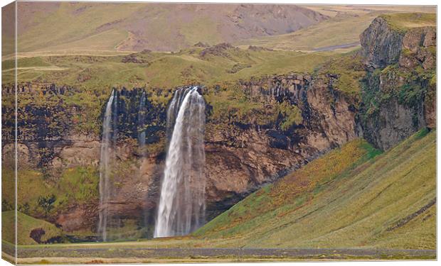 Iceland Waterfall Canvas Print by mark humpage