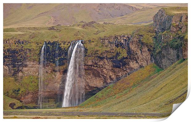 Iceland Waterfall Print by mark humpage
