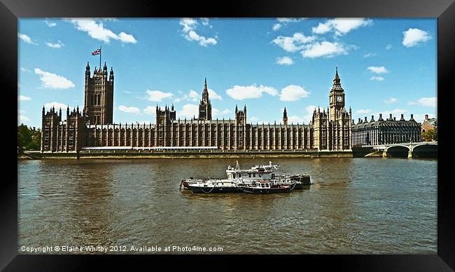 House of Parliament London UK Framed Print by Elaine Whitby