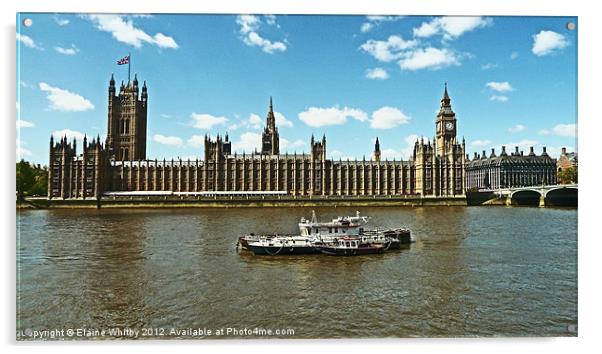 House of Parliament London UK Acrylic by Elaine Whitby