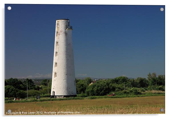 Leasowe Lighthouse Acrylic by Rob Lester