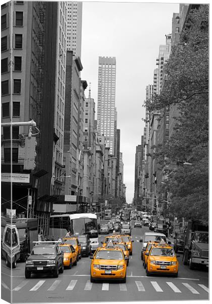 New York Streets Canvas Print by Danny Thomas