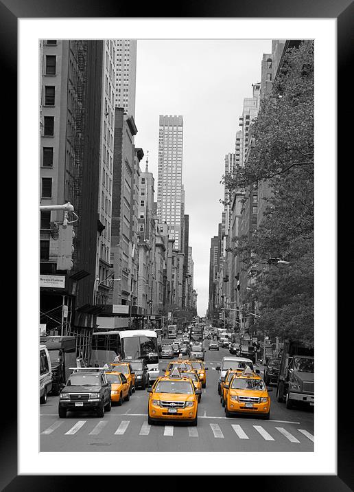 New York Streets Framed Mounted Print by Danny Thomas