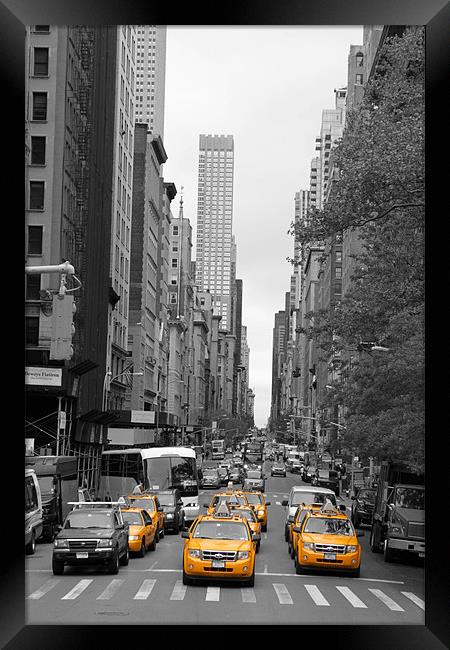 New York Streets Framed Print by Danny Thomas
