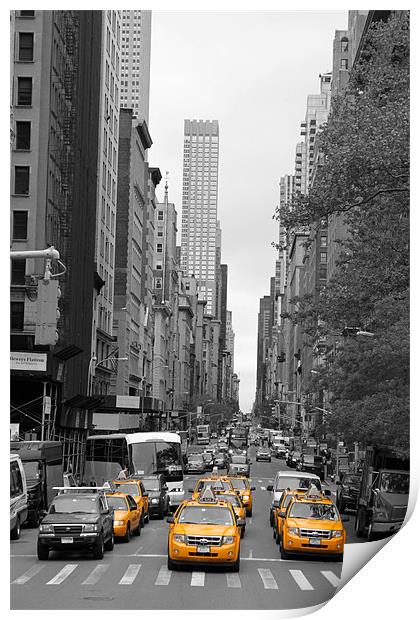 New York Streets Print by Danny Thomas