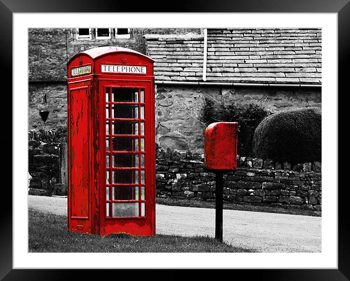 Phonebox Framed Mounted Print by Loren Robbins