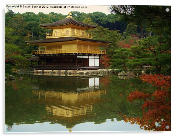 Golden Temple Kyoto Acrylic by Sarah Bonnot