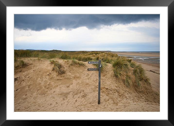 Brancaster Beach Framed Mounted Print by Kathy Simms