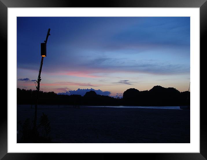 Langkawi Sunset Malaysia Framed Mounted Print by Sarah Bonnot