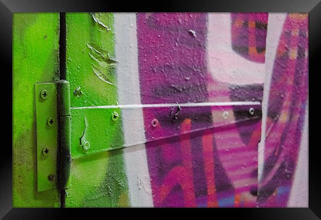 Graffiti Image - London Spray paint Framed Print by Imran Soomro