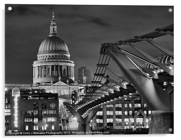 Walkway To St Pauls Acrylic by Colin Williams Photography