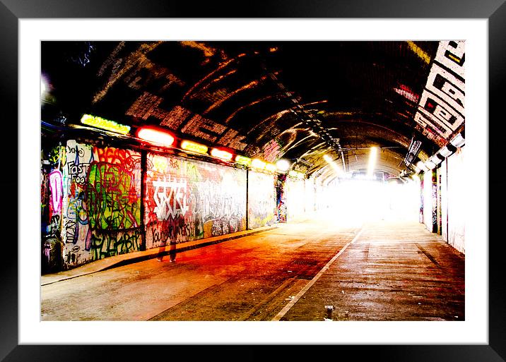 Graffiti Image - London Spray paint - Shadow Framed Mounted Print by Imran Soomro