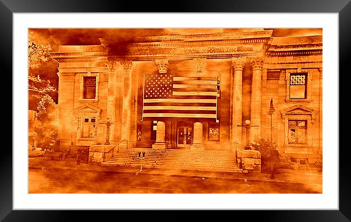 THE OLD COURTHOUSE Framed Mounted Print by Robert Happersberg