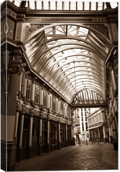 Leadenhall Market London Canvas Print by David Pyatt