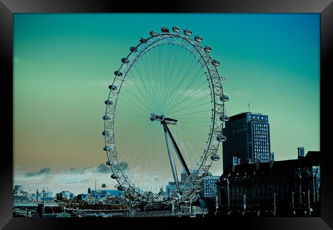 London Eye Framed Print by David Pyatt
