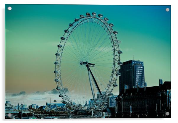 London Eye Acrylic by David Pyatt