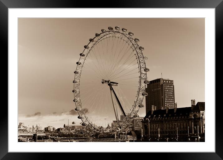 London Eye Framed Mounted Print by David Pyatt