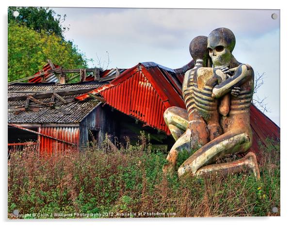Checkendon Sculpture – The Nuba Embrace Acrylic by Colin Williams Photography