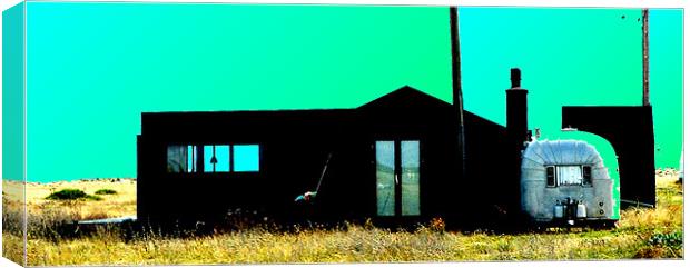 Dungeness Beach Rubber House Canvas Print by Alison Jackson