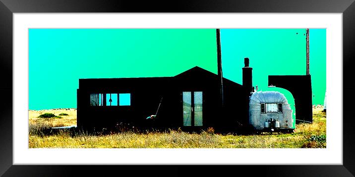 Dungeness Beach Rubber House Framed Mounted Print by Alison Jackson