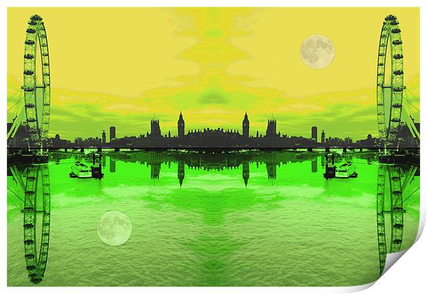 London Skyline Print by David French