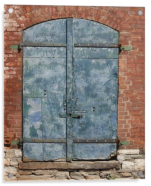 Old Door Acrylic by Mary Lane