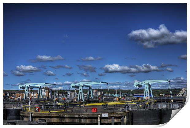 The Barrage Cardiff Bay 3 Print by Steve Purnell