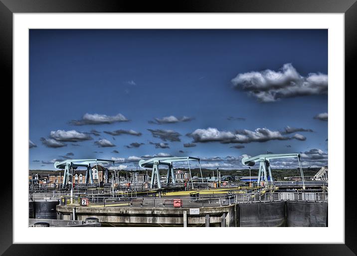 The Barrage Cardiff Bay 4 Framed Mounted Print by Steve Purnell