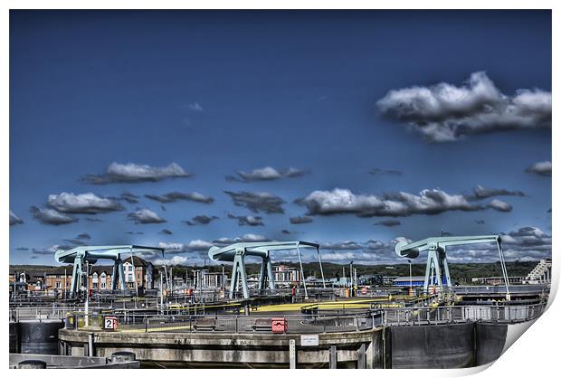 The Barrage Cardiff Bay 4 Print by Steve Purnell