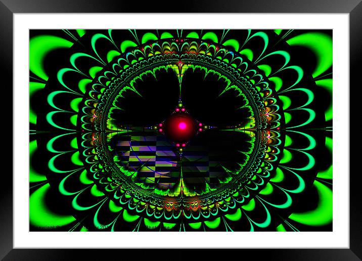 Window to Planet X Framed Mounted Print by Sandra Pledger