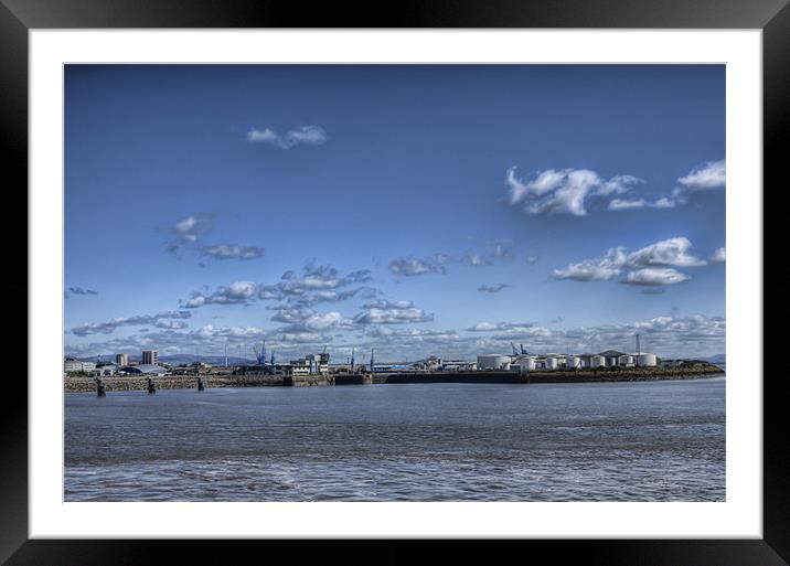 Port of Cardiff Framed Mounted Print by Steve Purnell