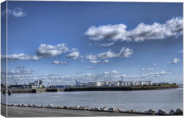 Port of Cardiff 2 Canvas Print by Steve Purnell