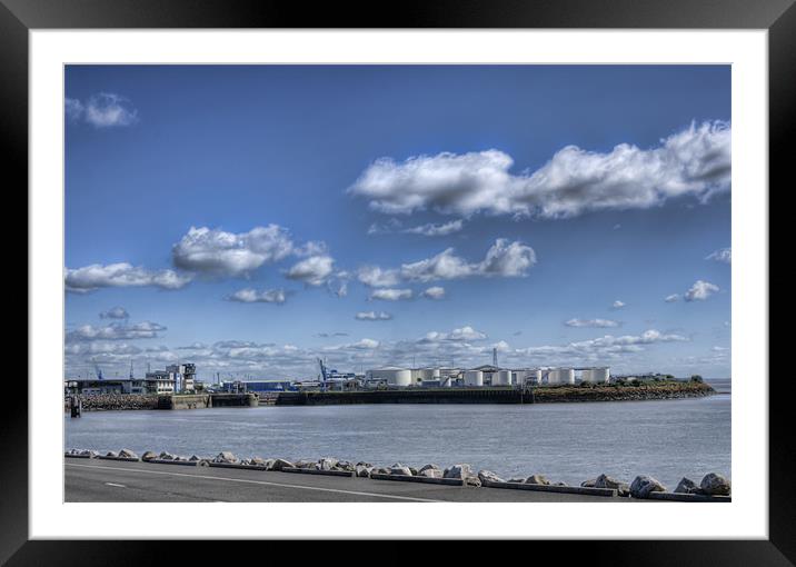 Port of Cardiff 2 Framed Mounted Print by Steve Purnell