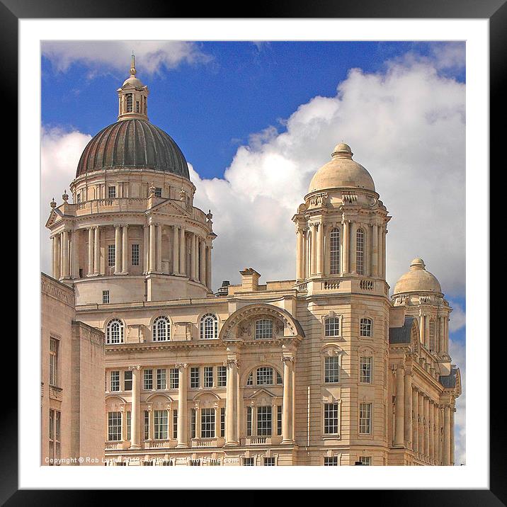 Port of Liverpool Building Framed Mounted Print by Rob Lester